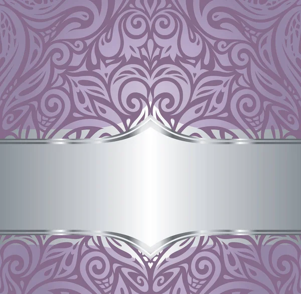 Цветочные Фиолетовый Вектор Праздник Дизайн Фона — стоковый вектор