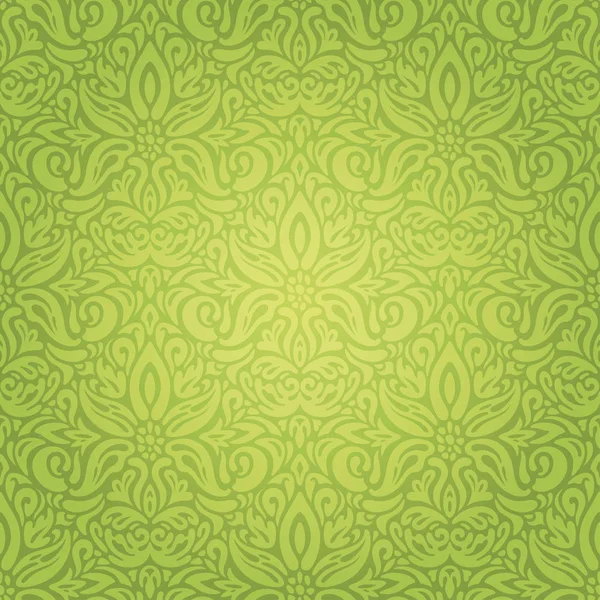 Yeşil çiçek duvar kağıdı vektör tasarım artalanları