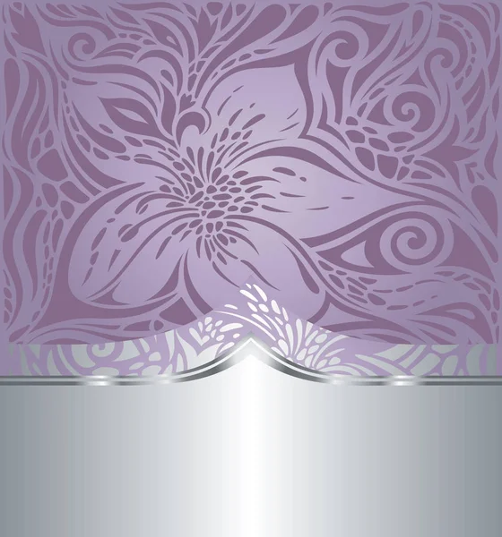 Çiçek düğün menekşe vektör tatil arka plan trendy moda tasarım gümüş kopya alanı ile