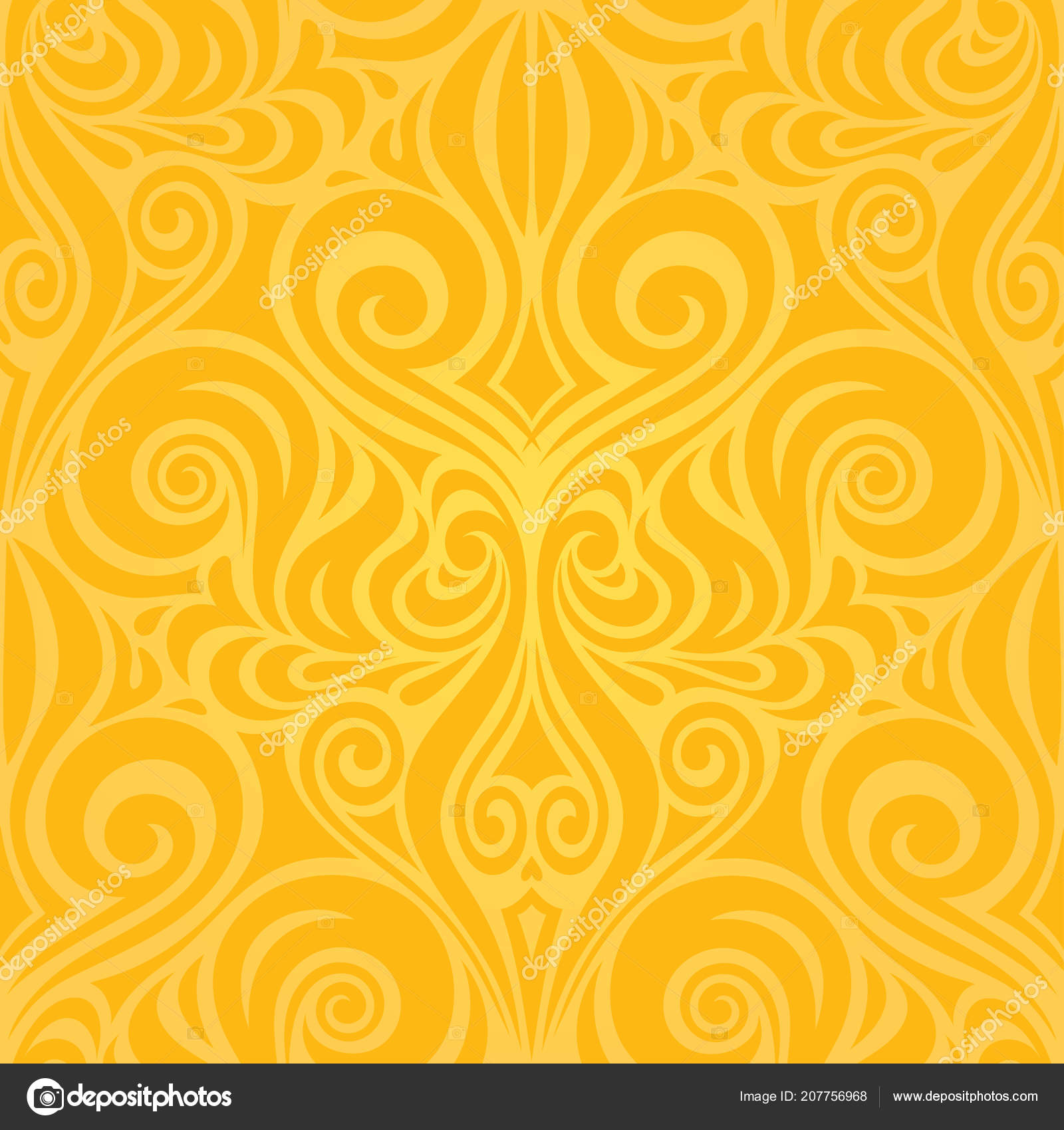 Yellow Wedding Wallpaper Yellow Wedding Wallpaper Background Pattern Vintage Design Stock Vector C Erinvilar