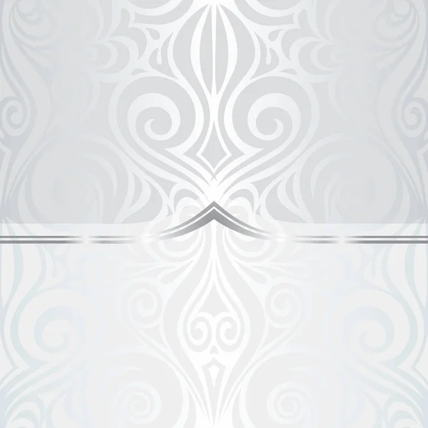 コピー スペースと銀婚式光沢のあるビンテージ パターン壁紙背景デザインの流行のファッション デザイン — ストックベクタ