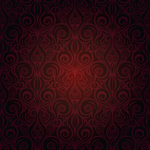 Brown Red Papier Peint Vectoriel Design Fond Reproductible Dans Style — Image vectorielle