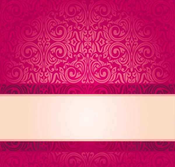 Kırmızı duvar kağıdı davetiye tasarım kopya alanı ile