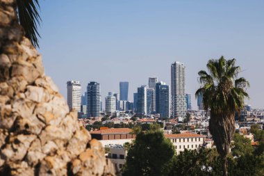 Panoramik iş Jaffa ilçe şehir, İsrail
