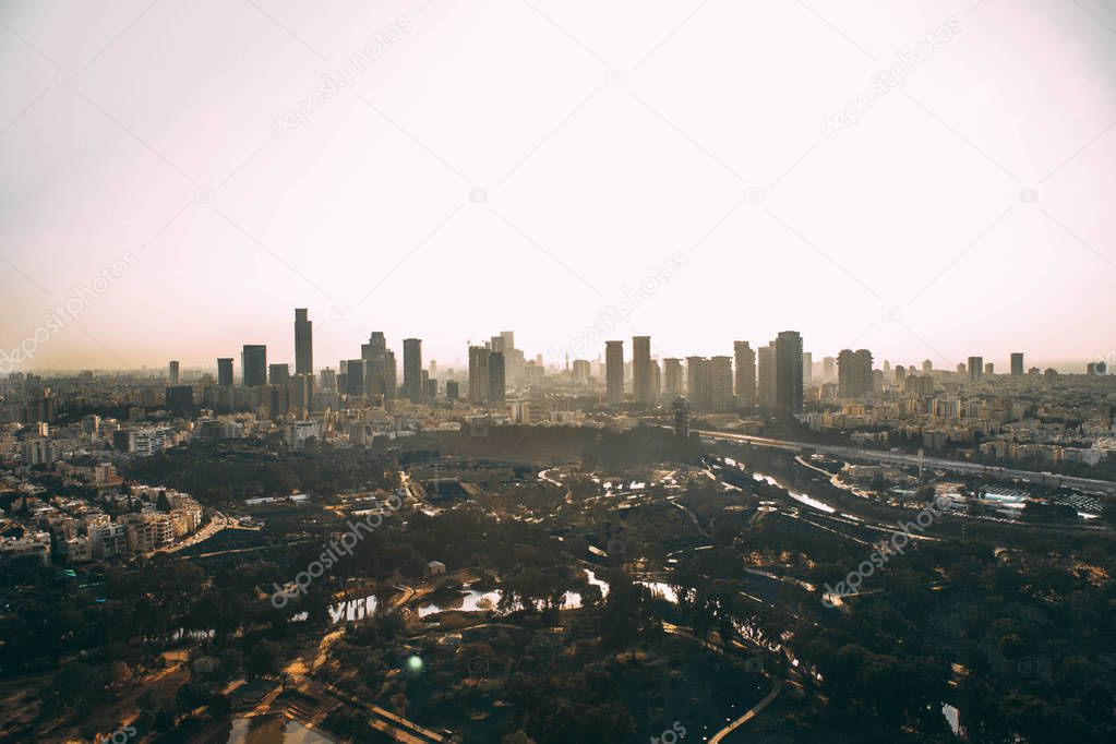 Scenic view of Tel Aviv panorama, Israel