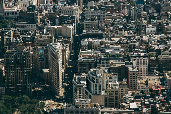 Scenic Aerial View Manhattan Island New York Usa — Stock Photo, Image