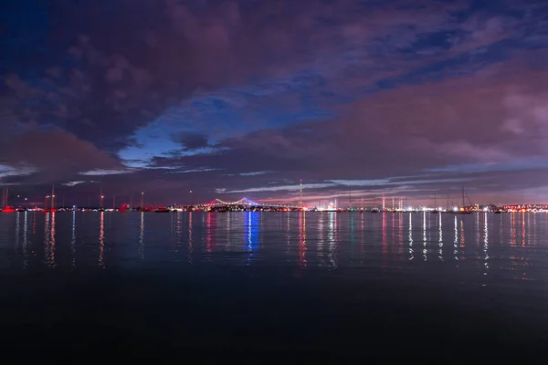 Vista Panorâmica Newport Brilhante Pôr Sol Rhode Island Eua — Fotografia de Stock