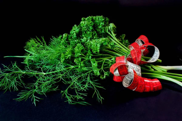 Verduras Frescas Regla Cintura — Foto de Stock