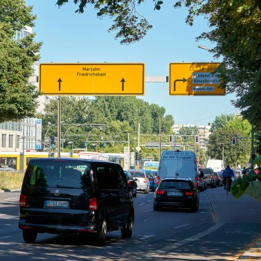 Berlin, Almanya 07 Haziran 2018: Trafik bitirim, Berlin şehir merkezi                               