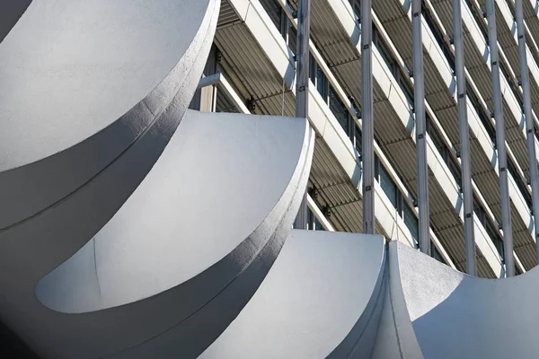 Офісна Будівля Центрі Берліна Місто Конкретного Елемента Прикраса — стокове фото