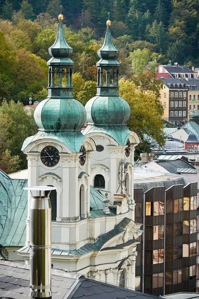 Iglesia Santa María Magdalena Casco Antiguo Karlovy Vary República Checa — Foto de Stock