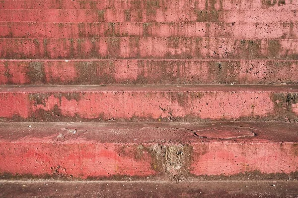 Passos Escada Com Revestimento Tinta Porec Croácia — Fotografia de Stock