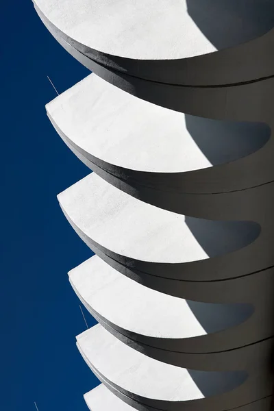Ozdobny Element Betonu Fasadzie Budynku Biurowego Centrum Berlina — Zdjęcie stockowe