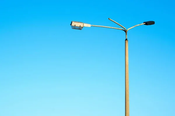 Old Ailing Gdr Streetlight Port Magdeburg — Stock Photo, Image