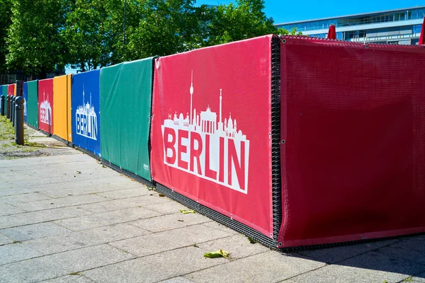 Bariery Obronie Przed Terroryzmem Placu Breitscheidplatz Centrum Berlina — Zdjęcie stockowe