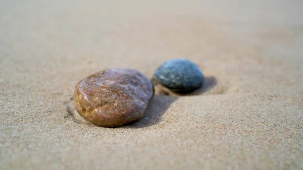 Kameny Pláži Baltského Moře Rewal Polsku — Stock fotografie