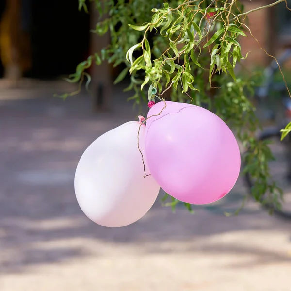 Kolorowe Balony Przyjęciu Urodzinowym Dla Dzieci — Zdjęcie stockowe