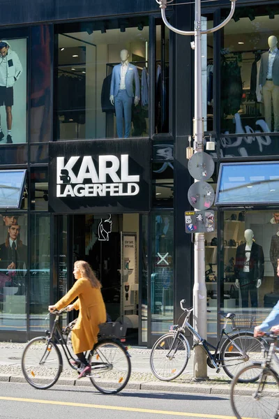 Berlin Allemagne Septembre 2020 Boutique Marque Mode Karl Lagerfeld Dans — Photo