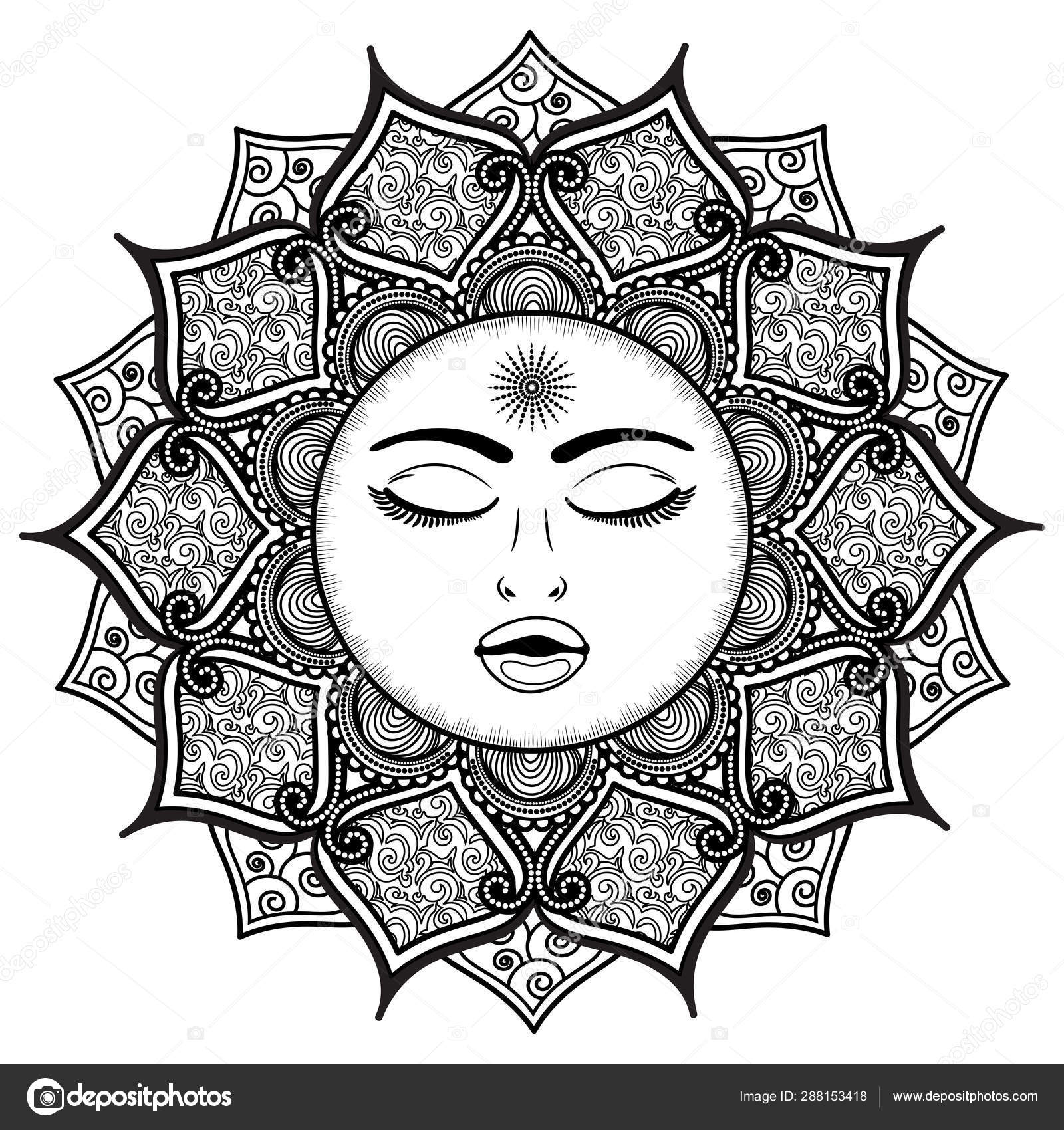 Download 306+ Sun Mandala Coloring Pages PNG PDF File - Download 306