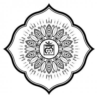 Kök Mandala çakra boyama sayfası