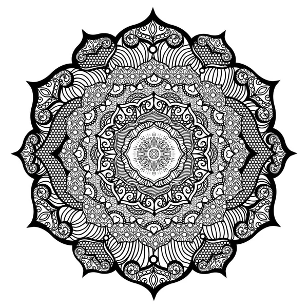Seven Chakra Mandala Coloring Page — Stock Photo, Image