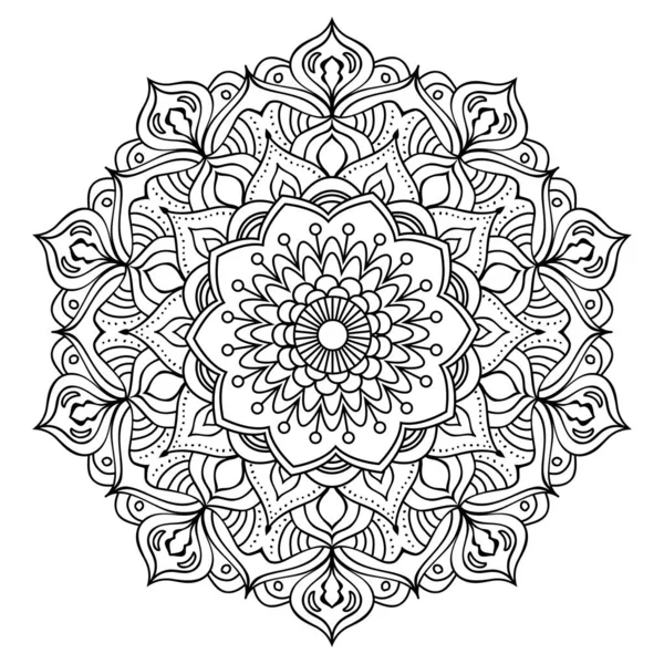 Blomma Mandala Coloring Page — Stockfoto