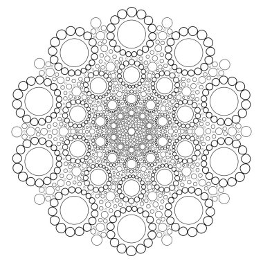 Daire Mandala Boyama Sayfası