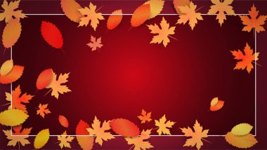 Yaprakları ile sonbahar satış afiş. Alışveriş Satış, promosyon poster, kart, duvar kağıdı, Flyer, indirim, dükkan, Pazar, özel teklif. Reklam konsepti. Vektör Illustration