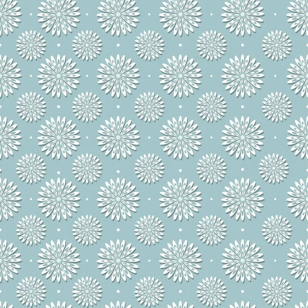 Seamless Beautiful Flower Background Chamomile Seamless Pattern Vector Illustration — Stock Vector