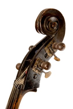 Kontrbas üzerinde beyaz izole swirls ile Başkanı