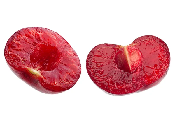 Κεράσι Φρούτα Closeup Που Απομονώνονται Λευκό Φόντο — Φωτογραφία Αρχείου