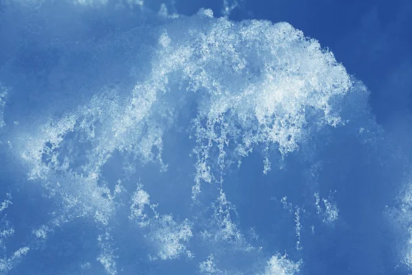 Closeup Λευκό Χιόνι Λεπτομέρεια Δομή Φόντο — Φωτογραφία Αρχείου