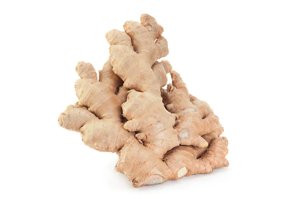 Ginger Spice Kořen Izolovaných Bílém Pozadí — Stock fotografie