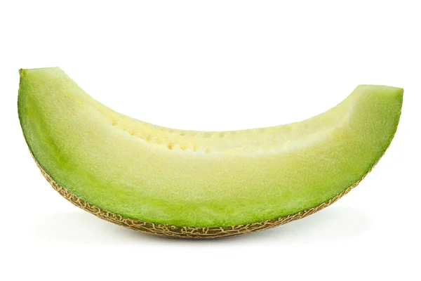 Ripe Melon Fruit Colseup Isolated White Background — Stock Photo, Image