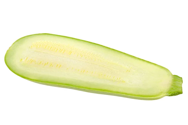 Knochenmark Kürbis Gemüse Nahaufnahme Auf Weißem Hintergrund — Stockfoto