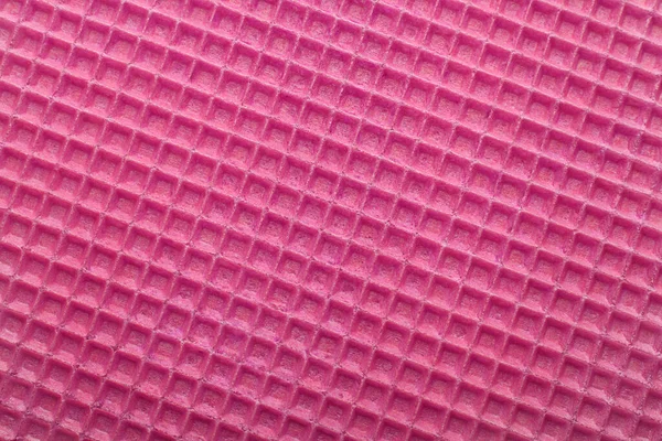 Rosa Waffeln Oberfläche Nahaufnahme Detail Hintergrund Stockbild