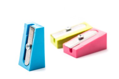 çok renkli kalem sharpeners kümesi