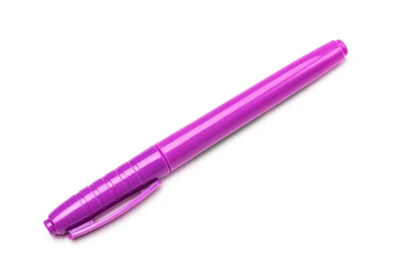 Violet Felt Tip Pen Isolated White Background — Stock Photo, Image