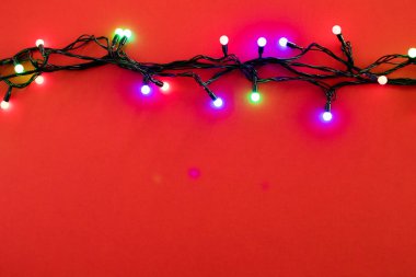 mavi renkli Noel ışıkları