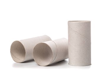 boş rulo kağıt izole beyaz arka plan