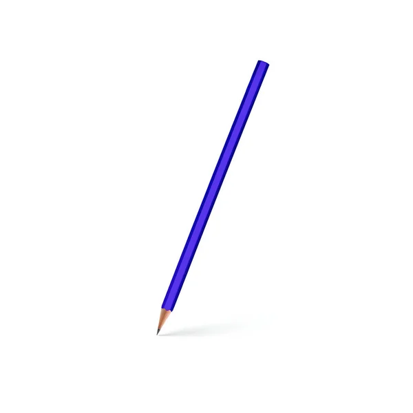 Деревянный карандаш на белом фоне . — стоковое фото