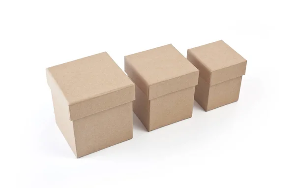 Set of cardboard boxes for packaging — Stock Photo, Image