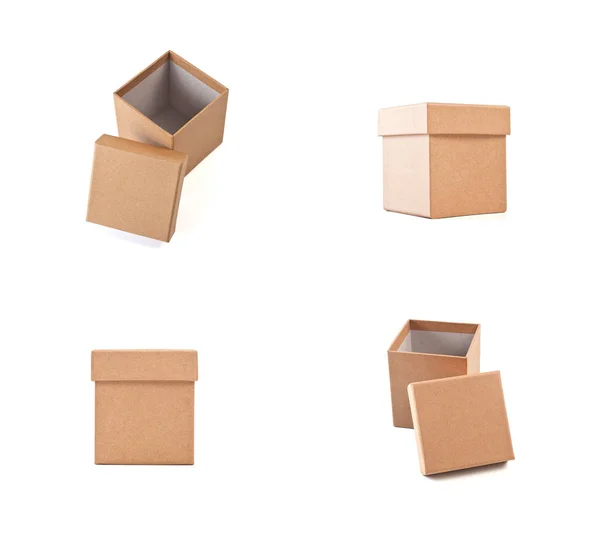 Sada kartonových krabic pro balení — Stock fotografie