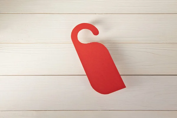 Red door hanger — Stock Photo, Image