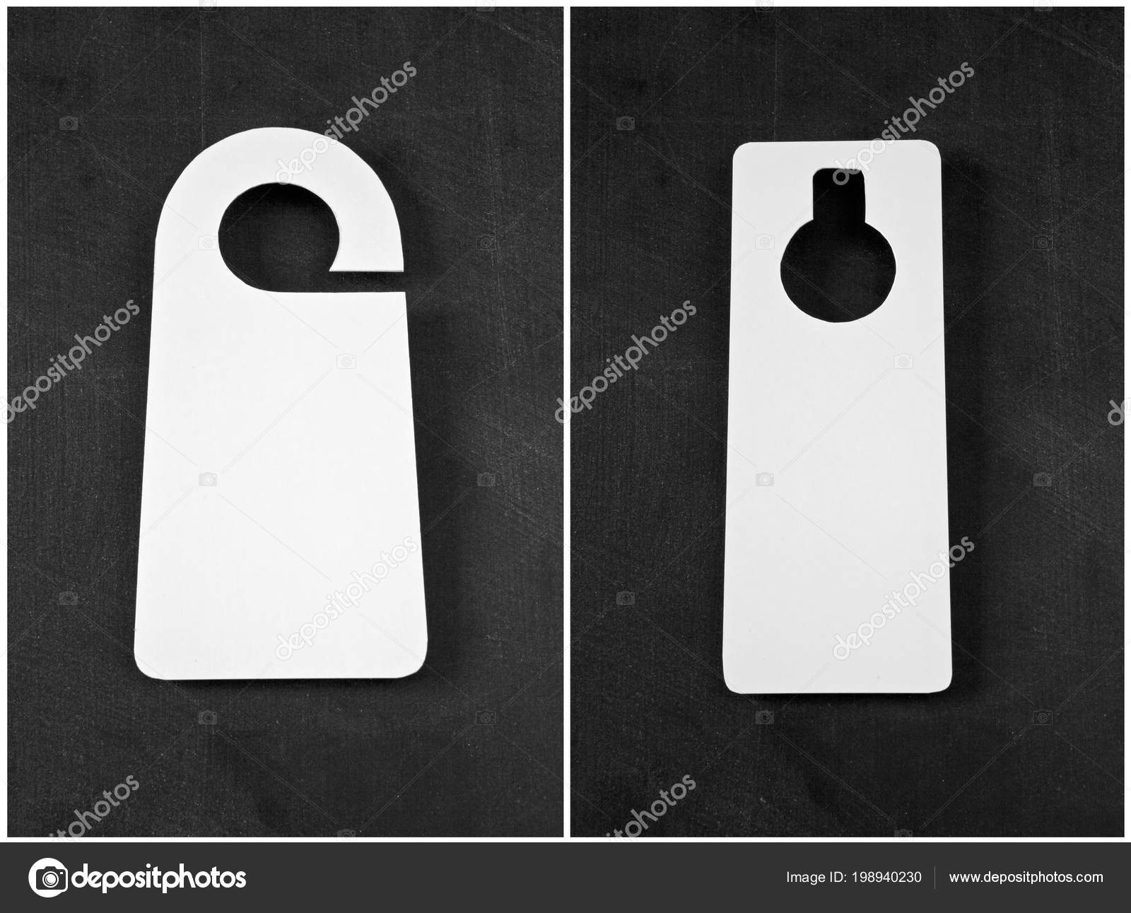 set of blank door hanger stock photo fontgraf 198940230 blank door hangers
