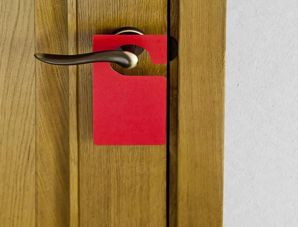 Wieszak na drzwi czerwony — Zdjęcie stockowe