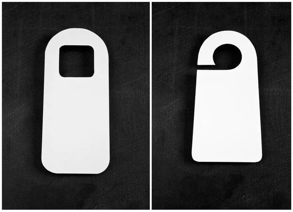 Set of blank door hanger — Stock Photo, Image