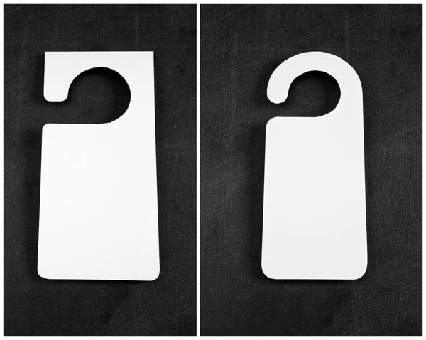 Set of blank door hanger — Stock Photo, Image