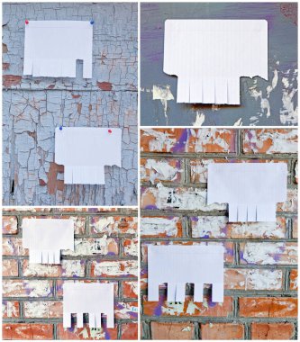 Boş beyaz kağıt gözyaşı sekmeleri kapatma