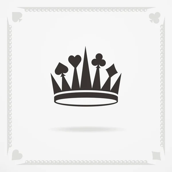 キングの王冠のシンボル — ストックベクタ